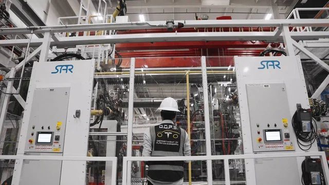 Cybercab unboxed manufacturing — modules in parallel, line size cut in half